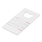 ダーウィン行こう クレジットカード栓抜き (裏面アングル)