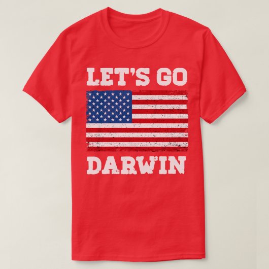 ダーウィン行こう Tシャツ (デザイン正面)