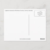 ダーウィン議会 ポストカード (裏面)