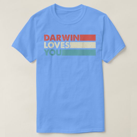 ダーウィン1717の科学を支持する無神論者 Tシャツ (デザイン正面)