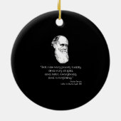 ダーウィン:今日の私の成績は非常に悪い セラミックオーナメント (裏面)