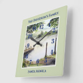 ダーウェントウェーターレイクディストリクトカンブリアウォーターカラー スクエア壁時計 (傾斜)