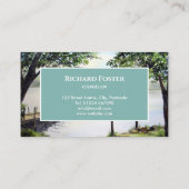 ダーウェントウォーターレイクディストリクトウォーターカラー絵を描ズ 名刺 (裏面)