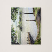 ダーウェントウォーターレイクディストリクトクンブリア水彩色 ジグソーパズル (縦)