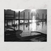 ダーウェントウォーター前海岸で夕暮れ葉書 ポストカード (正面)