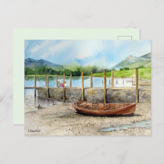 ダーウェントウォーター湖地区クンブリアへの一日 ポストカード (正面/裏面)