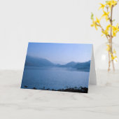 ダーウェント・ウォーター・クンブリア・イングランド カード (黄色い花)