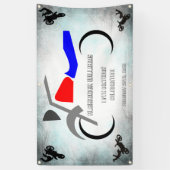 ダーカッコいいトバイ男らしク第16誕生日バナー 横断幕 (縦)