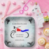 ダーカッコいいトバイ男らしク16th誕生日      ペーパープレート (パーティー)