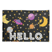 ダークおもしろいグレイの星と宇宙の子供たち 枕カバー (裏面)