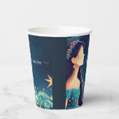 ダークおもしろいスタープロムスターリーナイトスカイキンセアニェラ 紙コップ (左)