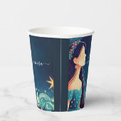 ダークおもしろいスタープロムスターリーナイトスカイキンセアニェラ 紙コップ (右)