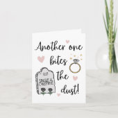 ダークおもしろいユーモアおめでとうオンザーズ婚約 カード (正面)