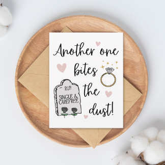 ダークおもしろいユーモアおめでとうオンザーズ婚約 カード