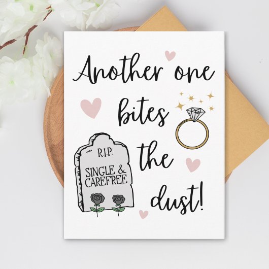 ダークおもしろいユーモアおめでとうオンザーズ婚約 カード