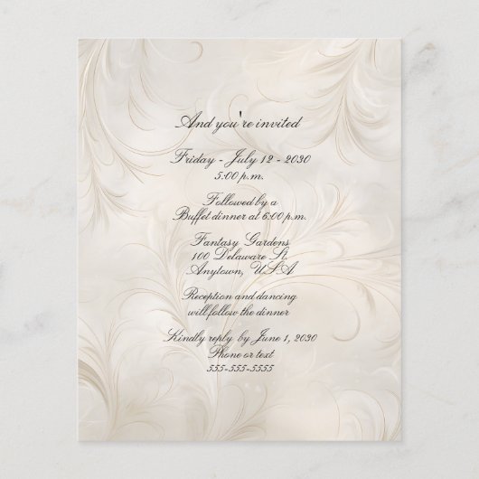 ダークお洒落スキン新婦結婚のアーチ (裏面)