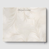 ダークお洒落スキン新婦結婚のアーチ ゲストブック (裏面)