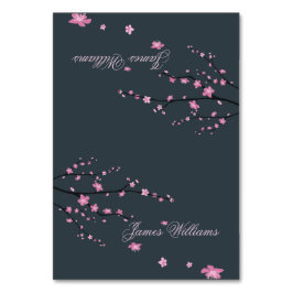 ダークさくらんぼ結婚ブロッサム座席表 テーブルナンバー