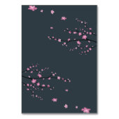 ダークさくらんぼ結婚ブロッサム座席表 テーブルナンバー (裏面)