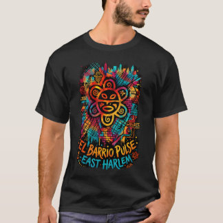 ダークでエッジなストリートアートスタイルのエルバリオパルスイーストハーレム Tシャツ