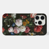 ダークでムーディな花の静物画 iPhoneケース (裏面横)