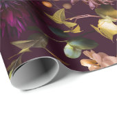 ダークでムーディーなブライダルシャワーのラッピングペーパー ラッピングペーパー (ロールコーナー)