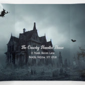 ダークで不気味な夜のハロウィンパーティー 三つ折り招待状 (内部中)