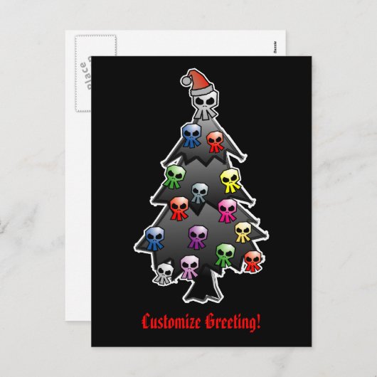 ダークとゴシックの休日の挨拶 シーズンポストカード (正面/裏面)