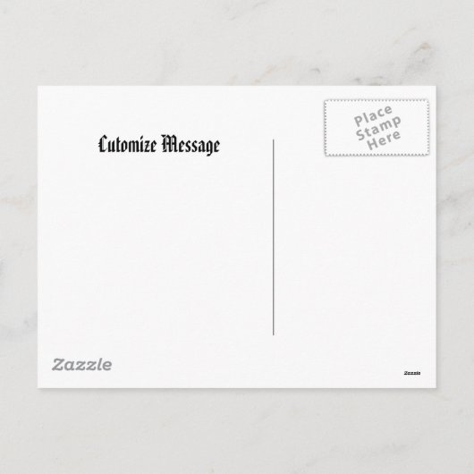 ダークとゴシックの休日の挨拶 シーズンポストカード (裏面)