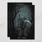 ダークとシニスターハローウィンパーティ招待状 招待状 (正面/裏面)