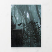 ダークと不気味墓地ハローウィンパーティ 三つ折り招待状 (カバー)