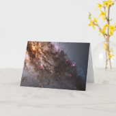 ダークなレーンの塵のクロスCentaurus銀河系。 カード (黄色い花)