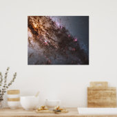 ダークなレーンの塵のクロスCentaurus銀河系。 ポスター (キッチン)