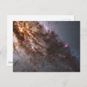 ダークなレーンの塵のクロスCentaurus銀河系。 ポストカード (正面/裏面)