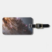 ダークなレーンの塵のクロスCentaurus銀河系。 ラゲッジタグ (正面横)