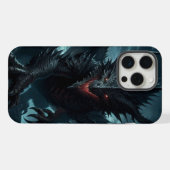 ダークな中世のドラゴン iPhoneケース (裏面横)