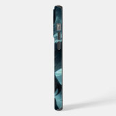 ダークな中世のドラゴン iPhoneケース (左側面)
