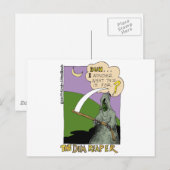 ダークな死神の面白いハロウィーン漫画ギフト & Tシャツ ポストカード (正面/裏面)