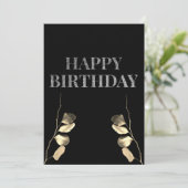 ダークな誕生日カード 招待状 (スタンド正面)