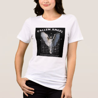 ダークな雰囲気の堕天使 ゴシック グラフィックTシャツ トライブレンドＴシャツ