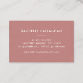 ダークはっきりしたヴィンテージ花模様イエローダスティーバラ 名刺 (裏面)