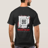 ダークを追うQRコードTシャツ Tシャツ (裏面)