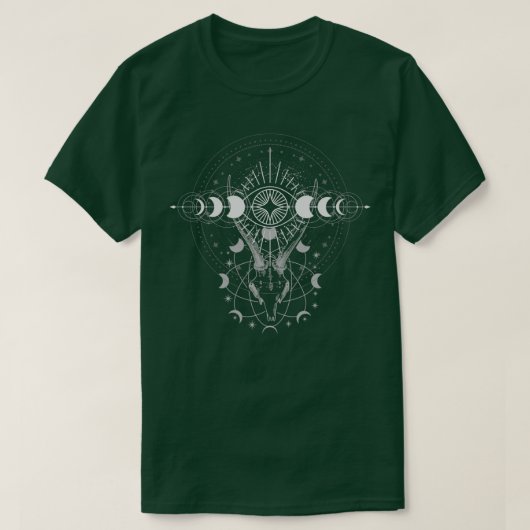 ダークアイゴシック星占シギル Tシャツ (デザイン正面)