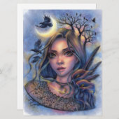 ダークアイズフェアリーファンタジームーンウーマンアートカード (正面/裏面)