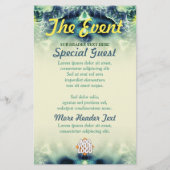 ダークアイズフラクタルアートカスタムイベントフライヤー チラシ (裏面)