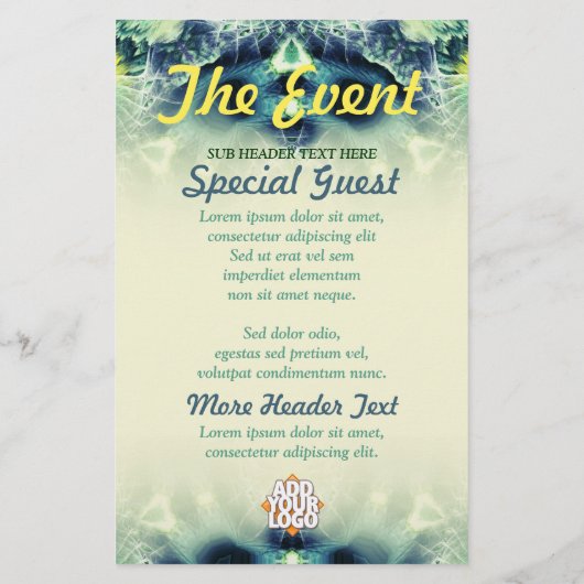 ダークアイズフラクタルアートカスタムイベントフライヤー チラシ (裏面)