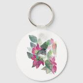 ダークアイドジュンコバードウォーター色アートキーチェーン キーホルダー (正面)