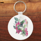 ダークアイドジュンコバードウォーター色アートキーチェーン キーホルダー (正面)