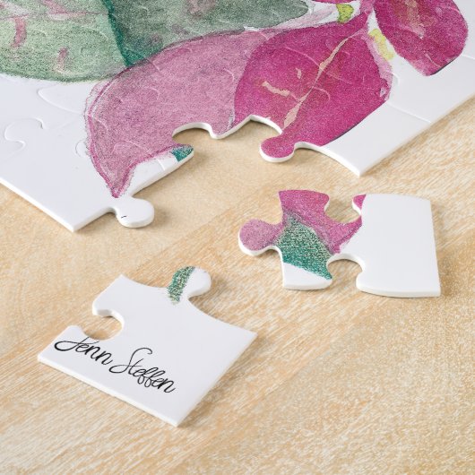 ダークアイドジュンコバードウォーター色アートジグソーパズル ジグソーパズル (側面)