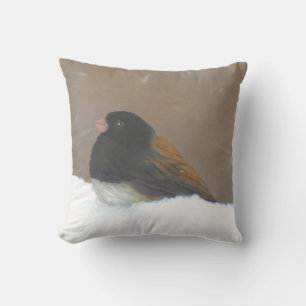ダークアイドJunco絵画ズ – Bird Artオリジナル アウトドアクッション